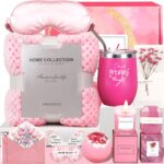 Mothers day gifts for mom 12 pcs rose relaxing spa self care box get well soon gifts baskets birthday valentines day christmas unique gifts for women wife girlfriend friends her pink.jpg