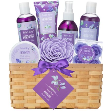 Mothers day gifts for mom gift basket for women luxury 11pcs floral perfume scents bath and body home spa gift kit with bubble bath body lotion self care gifts basket for her birthday gifts.jpg