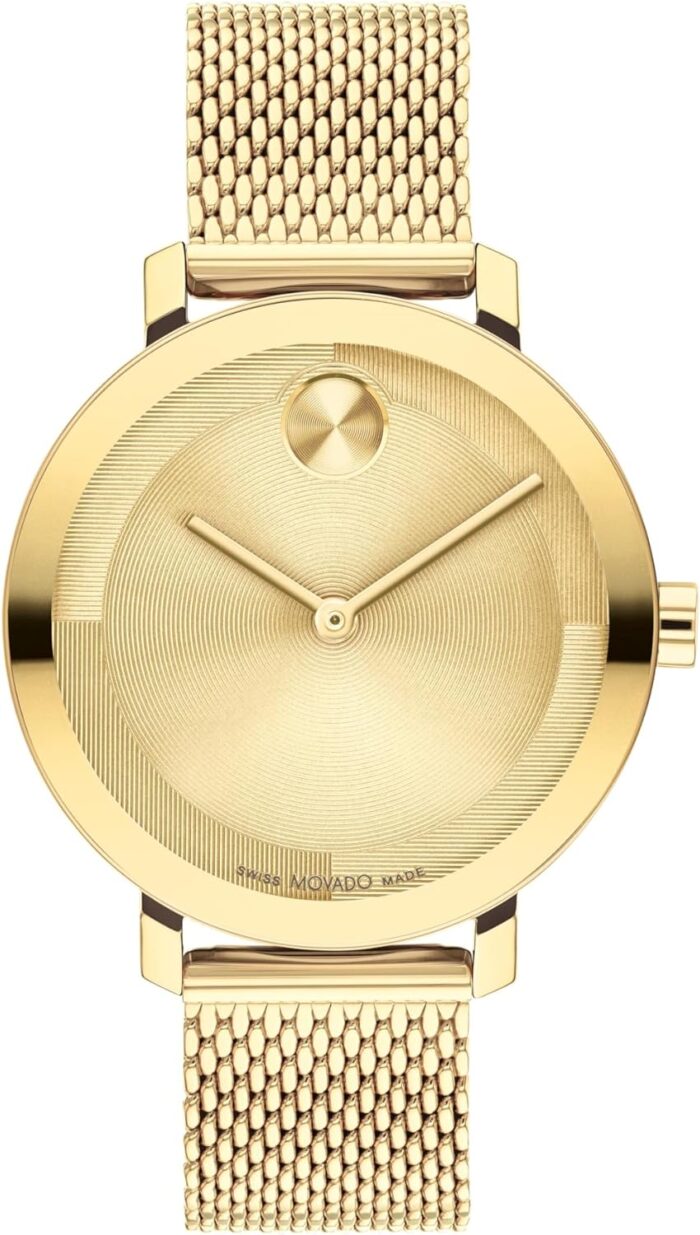 Movado bold evolution 2.0 womens watch swiss quartz movement stainless steel mesh bracelet 3 atm water resistance luxury fashion timepiece for her 34mm.jpg