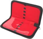 Multipurpose use portable salon pouch hand tools bag zipper case with elastic loops tweezers scissors holder made of faux leather 10 elastic loops 9x8.jpg