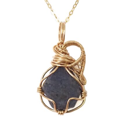 New designer sapphire pendant made with authentic 18 gold filled chain september birthstone jewelry gift for women handmade in north america.jpg