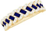 Natural blue sapphire diamond half eternity band ring certified sapphire anniversary band for women aaa quality ready to gift.jpg