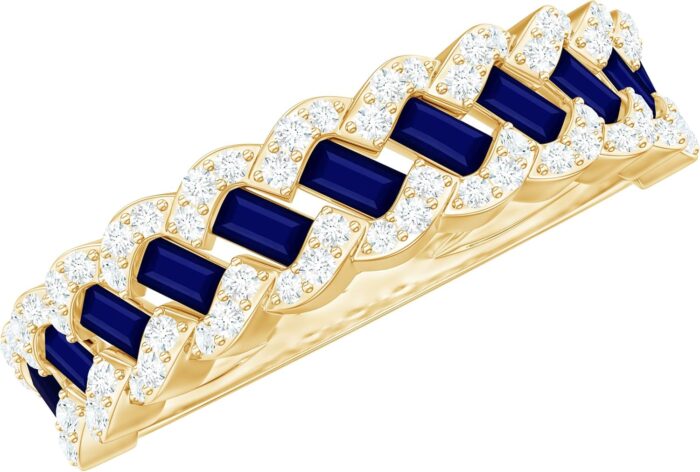 Natural blue sapphire diamond half eternity band ring certified sapphire anniversary band for women aaa quality ready to gift.jpg