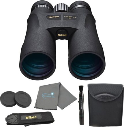 Nikon prostaff 5 12x50 7573 black binoculars bundle with lens pen and cleaning cloth compact binoculars for adults for hunting bird watching and hiking essentials zoom lightweight travel.jpg