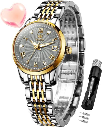 Olevs womens automatic watch diamond fashion luxury dress mechanical self winding stainless steel ladies wrist watches for women luminous waterproof.jpg