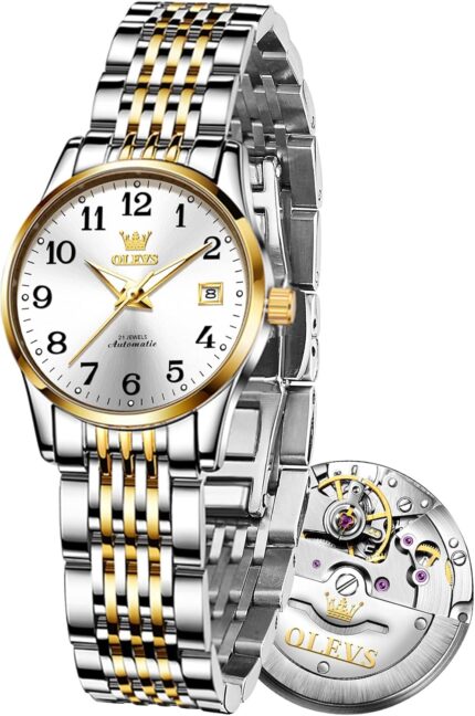 Olevs womens automatic watch premium small face diamond accented self winding watches for women fashion waterproof ladies dress watch.jpg