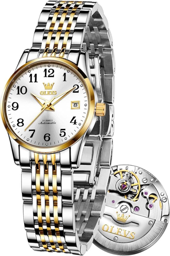 Olevs womens automatic watch premium small face diamond accented self winding watches for women fashion waterproof ladies dress watch.jpg