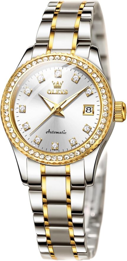 Olevs womens automatic watches diamond stainless steel self winding ladies dress wrist watches luminous waterproof.jpg