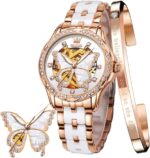 Olevs womens rose gold automatic watches skeleton mechanical self winding ladies elegant luxury dress butterfly diamond white ceramic band watch gift.jpg