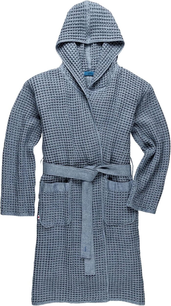Onsen waffle bath robe whood waffle knit 100 supima cotton quick drying breathable robes for women men.jpg