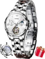 Oupinke women automatic watches luxury diamond flywheel two tone stainless tungsten steel band moon phase 24 hours.jpg