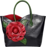 Pijushi designer genuine leather purses and handbags for women satchel flower handbag.jpg