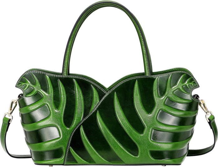 Pijushi designer leaf handbags for women top handle satchel shoulder bag.jpg