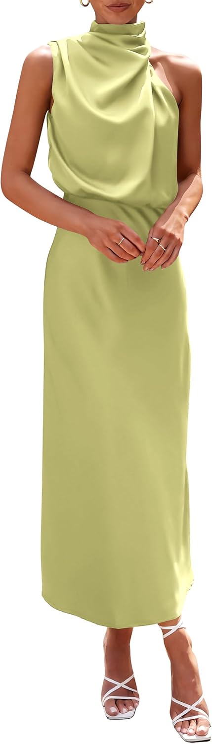 Prettygarden 2025 women summer satin dress elegant sleeveless mock neck cocktail party maxi dresses.jpg