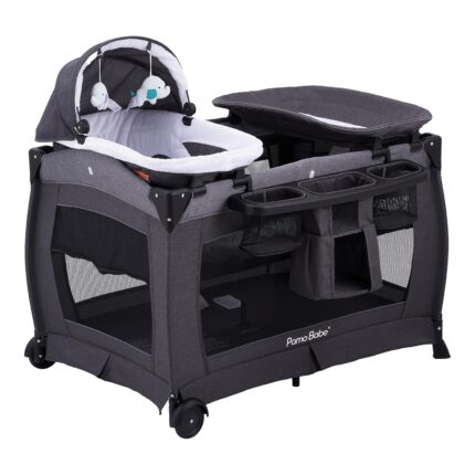 Pamo babe portable playpen foldable playard for baby and toddler mattress changing table for newborn portable playard.jpg