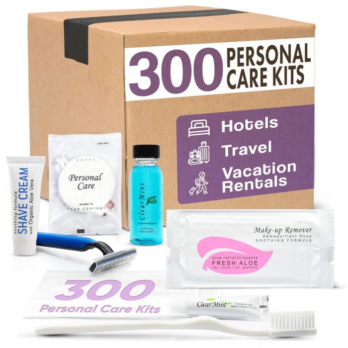 Personal care travel toiletries 1 shoppe amenities kit travel shaving set toothbrush paste mouthwash makeup wipes swabs nail file sewing kit 300 pieces.jpg