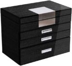 Qgkyxt gift for women jewelry boxes jewelry box wooden showcase high end modern style simple multi layer high capacity desktop storage box for jewelry new year presents white black.jpg