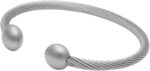 Qray professional hi gauss magnets surgical steel golf athletic bracelet men women c shaped health wellness bracelet.jpg
