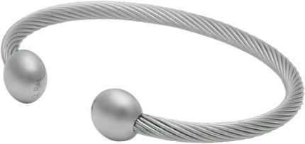 Qray professional hi gauss magnets surgical steel golf athletic bracelet men women c shaped health wellness bracelet.jpg
