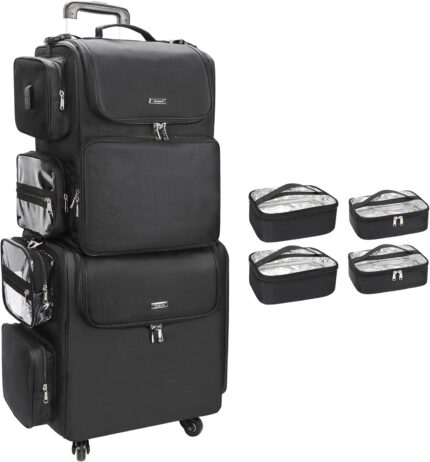 Relavel rolling makeup train case with hair stylist backpack hairstylist traveling bag with 4 wheels heat insulation full layer adjustable dividers hair tools and cosmetics storage organizer.jpg