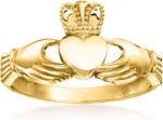 Ross simons 14kt yellow gold claddagh ring.jpg