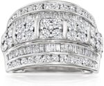 Ross simons 2.00 ct. t.w. baguette and round diamond multi row ring in sterling silver.jpg