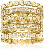 Ross simons 2.50 ct. t.w. cz jewelry set 5 eternity bands in 18kt gold over sterling.jpg