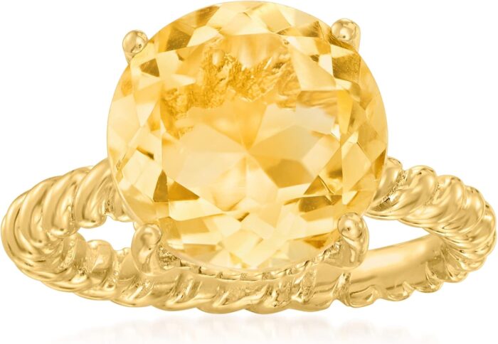 Ross simons 6.75 carat citrine ring in 18kt gold over sterling.jpg