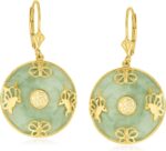 Ross simons good fortune butterfly drop earrings in 18kt gold over sterling.jpg