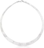 Ross simons italian sterling silver greek key cleopatra necklace.jpg