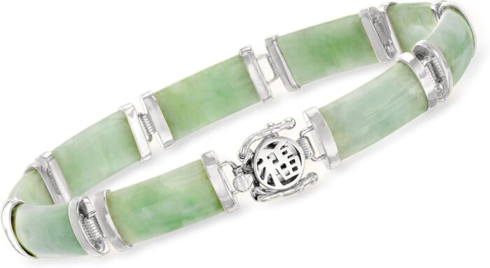 Ross simons jade good fortune bracelet in sterling silver.jpg