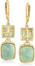 Ross simons jade longevity drop earrings in 18kt gold over sterling.jpg