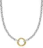 Ross simons sterling silver and 14kt yellow gold multi circle rolo chain necklace.jpg