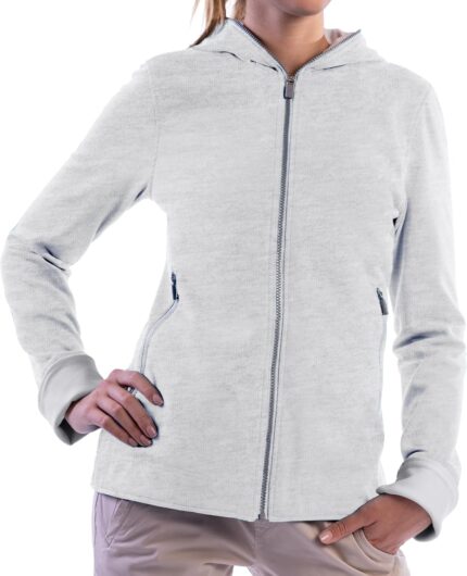 Scottevest glow hoodie for women 18 hidden pockets lightweight zip up sweatshirt for travel more.jpg