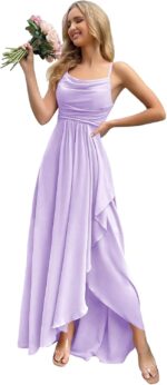 Solodish womens halter long bridesmaid dresses with slit for wedding formal evening party gown.jpg