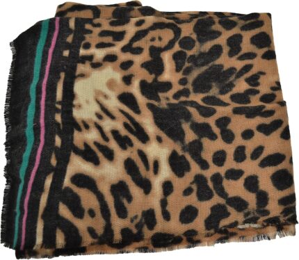 Save on products designer inc animal print wrap scarf with border stripes natural.jpg