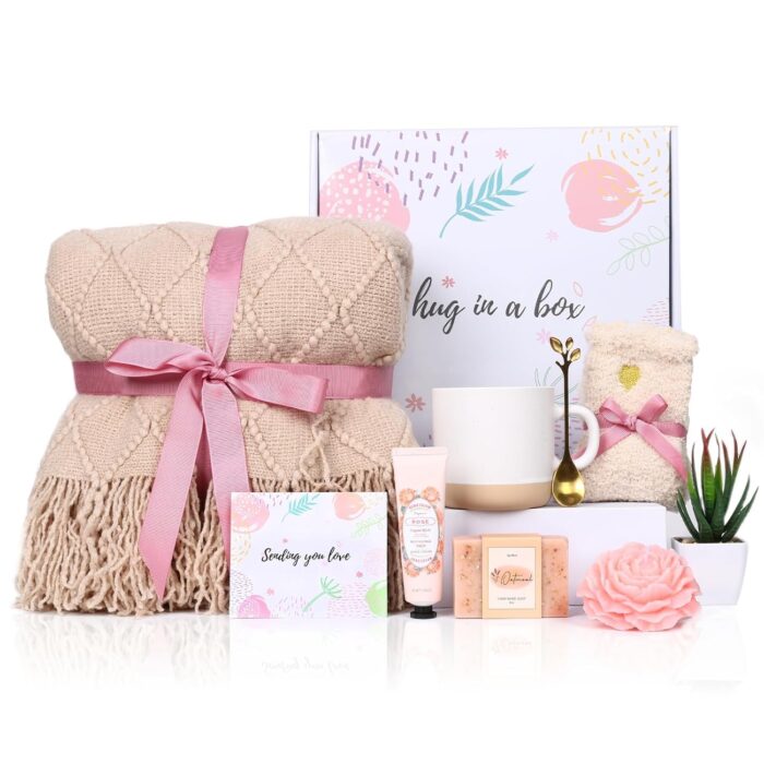 Self care gifts for women get well soon gifts basket mothers day gifts birthday gifts for women care package spa gifts relaxation gifts with blanket gifts for mom her friend sympathy gifts.jpg