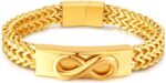 Solid 18k gold mens and womens bracelet miami cuban chain bracelet infinity love bracelets valentines daybirthdaychristmas gift box.jpg