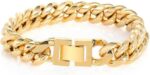 Solid 18k gold mens and womens bracelet miami cuban chain bracelet fashionable decoration valentines daybirthdaychristmas gift box.jpg
