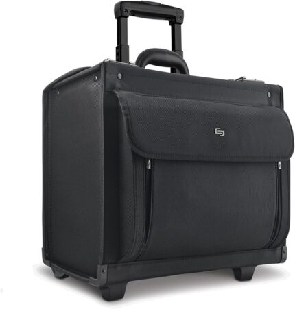 Solo new york rolling catalog case with wheels roller laptop bag wheeled briefcase for women men carry on size for travel litigation bag for lawyers fits 17.3 computer classic black.jpg