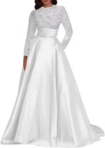 Sparkly sequins prom dresses for women 2025 long sleeve formal evening dress with pockets.jpg