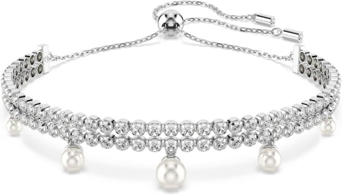 Swarovski ariana grande bracelets jewelry collection clear crystal pearls rhodium finish.jpg