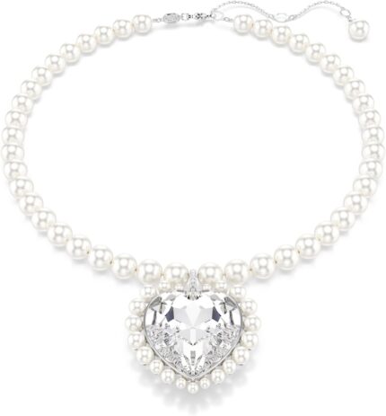 Swarovski ariana grande crystal and pearl necklace in rhodium finish part of the ariana grande x capsule collection.jpg