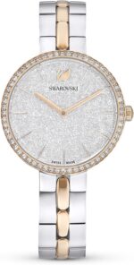 Swarovski cosmopolitan crystal watch clear crystals rose gold tone finish swiss made part of the cosmopolitan watch collection.jpg
