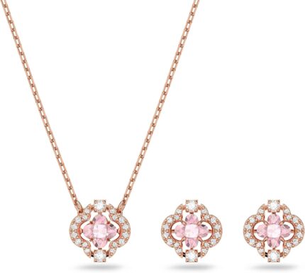 Swarovski sparking dance crystal necklace and earring set jewelry collection.jpg