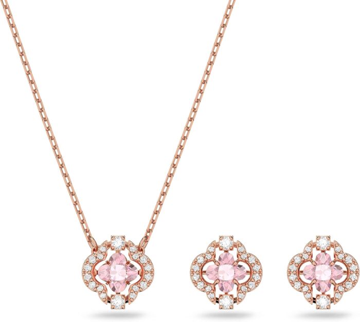 Swarovski sparking dance crystal necklace and earring set jewelry collection.jpg