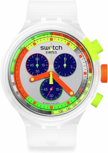 Swatch casual watch transparent quartz neon jelly.jpg