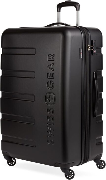 Swissgear 7366 hardside expandable luggage with spinner wheels black checked large 27 inch.jpg
