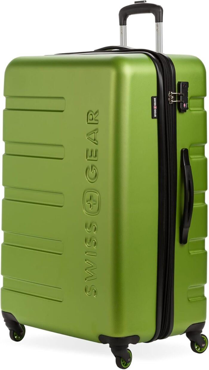 Swissgear 7366 hardside expandable luggage with spinner wheels green checked large 27 inch.jpg