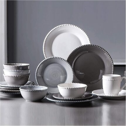 Temkin dining plate set high end dinner set ceramics dinner sets 24 pieces pearl edge porcelain dinnerware set cereal bowl and steak plate for wedding gift.jpg